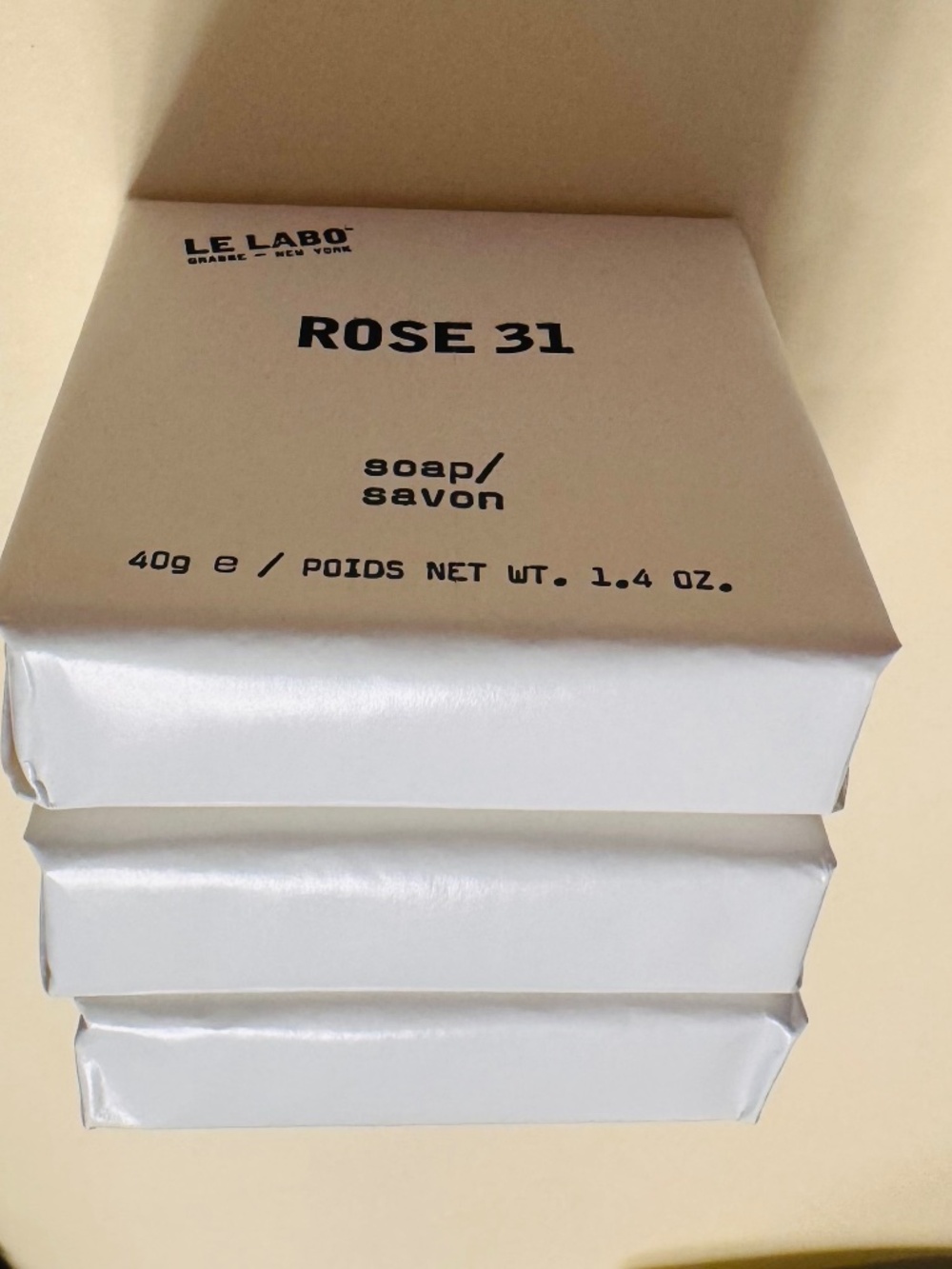 Le Labo Rose 31 Soap Bundle Set Total 120g (3x40g) - New in box